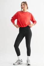 Load image into Gallery viewer, Cherry Red Bubble Hem Pullover - Spicy Chic Boutique