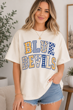 Load image into Gallery viewer, Blue Devils Patchwork Tee