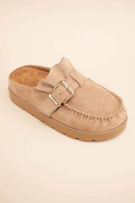 Effy Ruffled Moccasin Mules - Spicy Chic Boutique