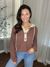 Load image into Gallery viewer, Brown Sugar Waffle Knit Pullover - Spicy Chic Boutique