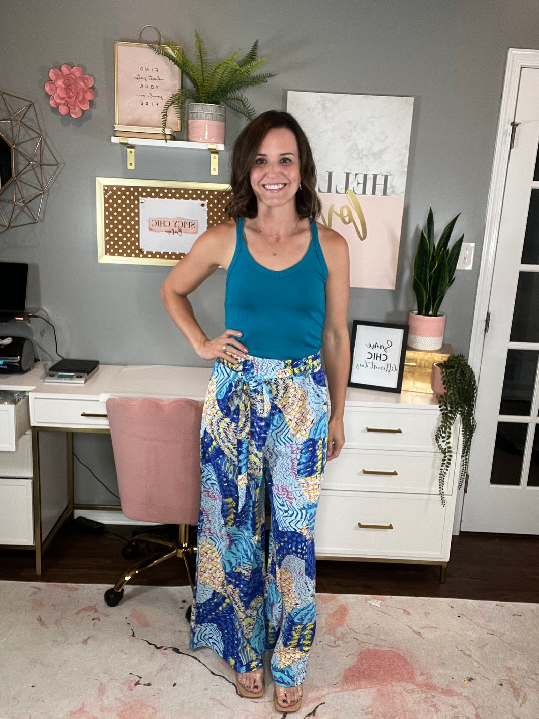 Fun-tastic Satin Wide Leg Pants - Spicy Chic Boutique