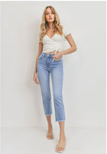 Load image into Gallery viewer, Frayed Hem Straight Leg Jeans - Spicy Chic Boutique